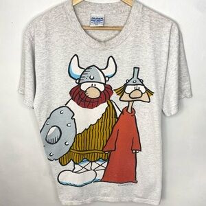 Vintage 1993 Hager The Horrible Comic Double Sided T Shirt Made In USA Large